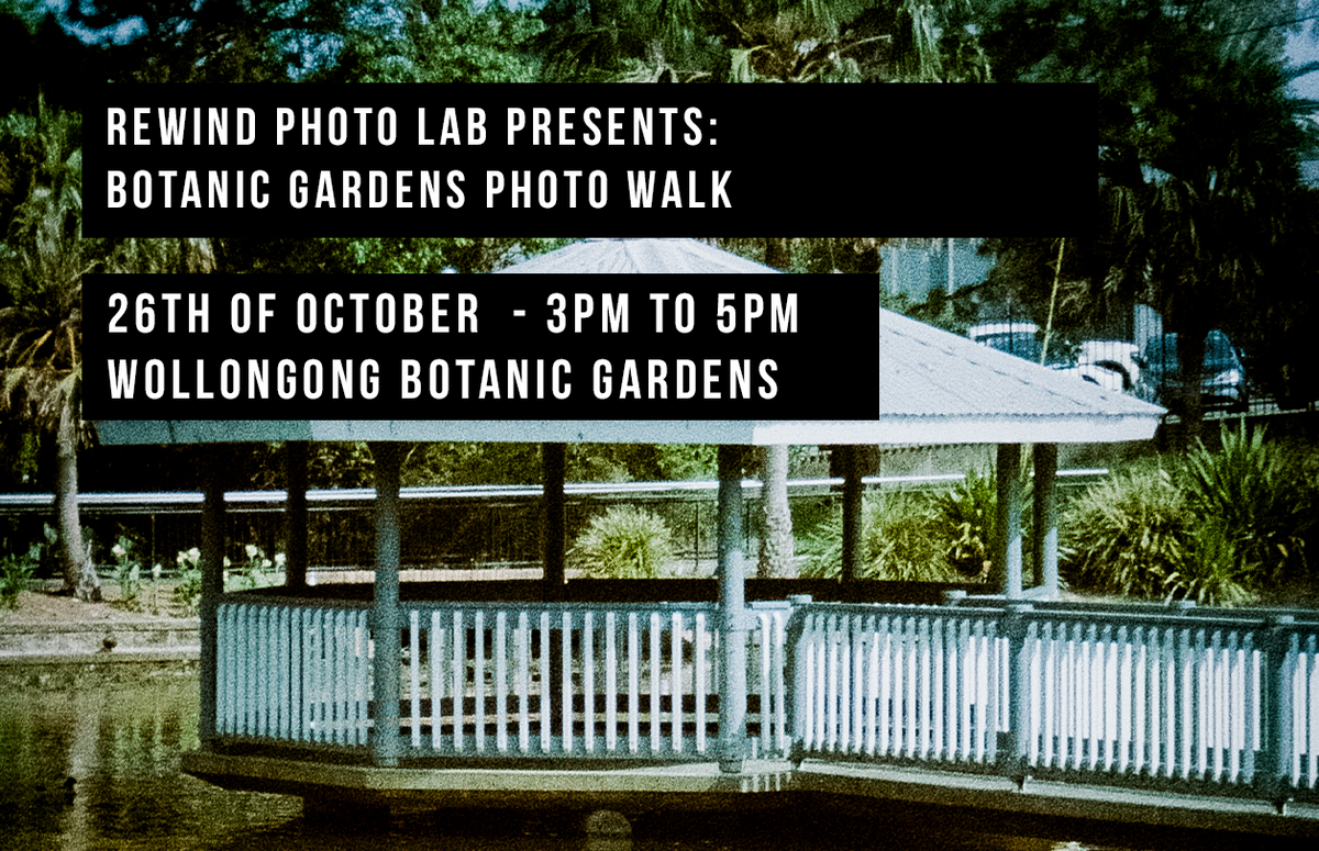 Beginner film photography workshop at Rewind Photo Lab with Sydney Park photowalk
