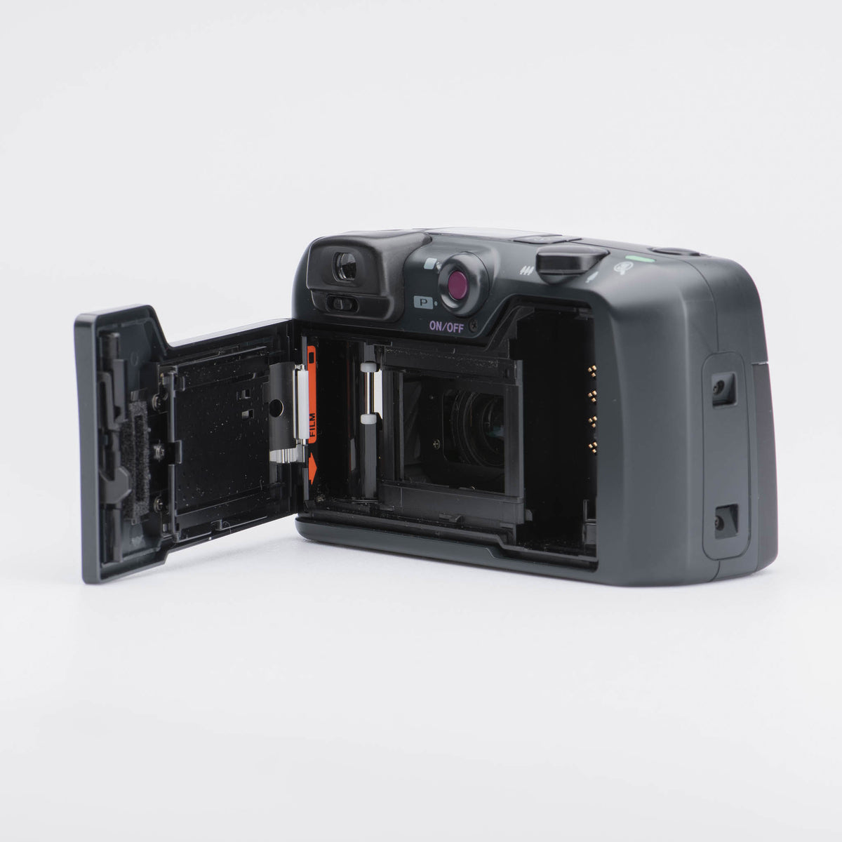 Pentax Espio 115 - 35mm Point and Shoot Film Camera - film door open