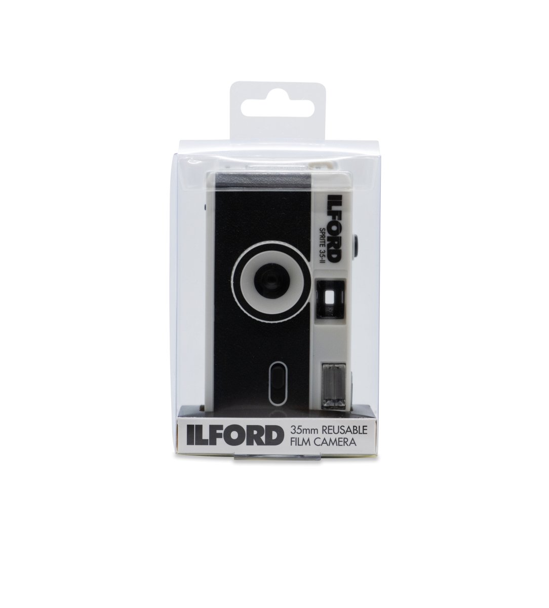 Ilford Sprite 35-II - Reusable 35mm Camera - Classic Black & Silver - Rewind Photo Lab - Ilford