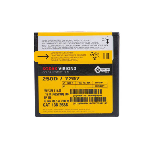 Kodak Film VISION3 250D Color Negative Film - 16mm - 100ft - Rewind Photo Lab - Kodak