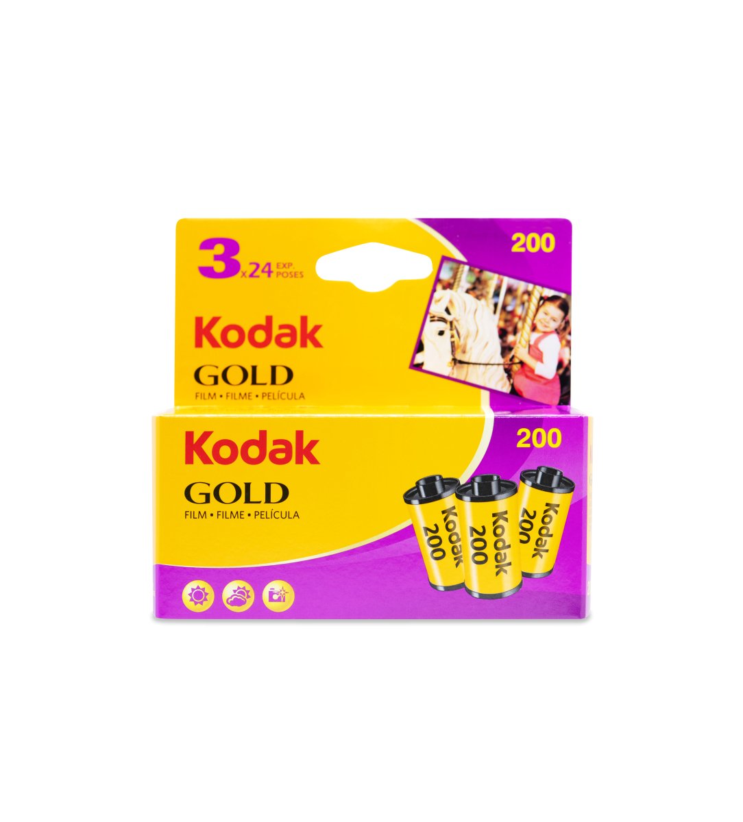 Kodak Gold 200 - 35mm - 24 Exposure - 3 Pack - Rewind Photo Lab - Kodak
