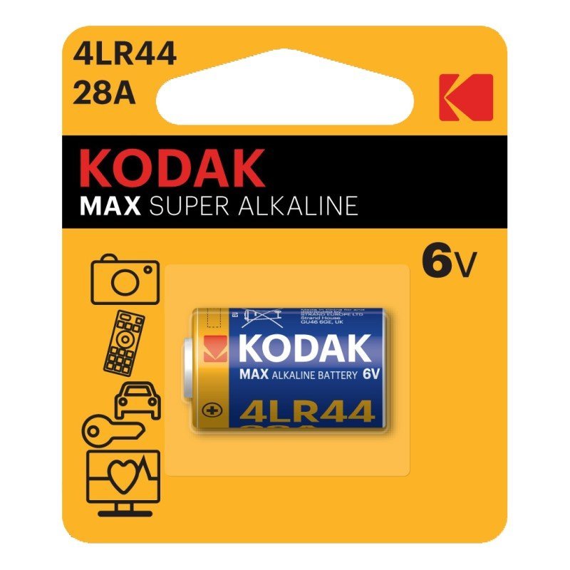 Kodak Max Lithium Battery - 4LR44 - Rewind Photo Lab - Kodak