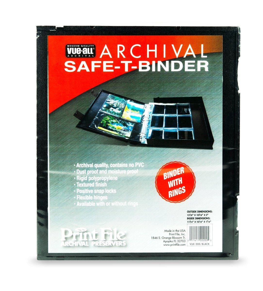 Print File - Vue-All Archival Safe-T Binder - Rewind Photo Lab - Print File